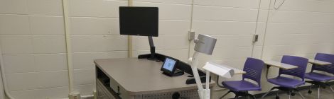 Classroom Equipment: Lectern with monitor and document camera