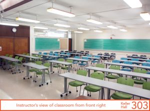 Instructor's view of classroom from front right