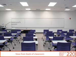 View from back of classroom.