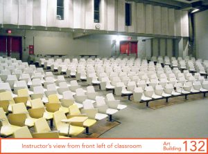 Instructor's view from front left of classroom