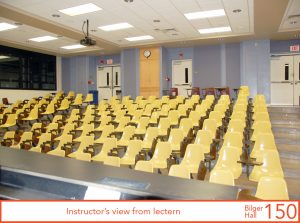 Instructor's view from lectern