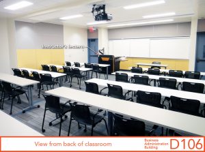 View from back of classroom