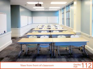 View from front entry of classroom