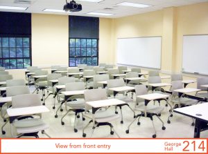 View from front entry of classroom