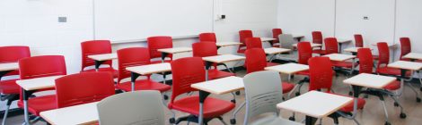 View from front entry of classroom