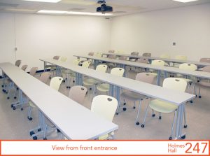 View from front entry of classroom