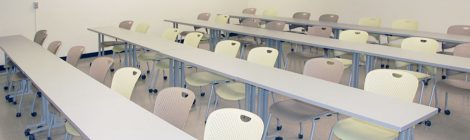 View from front entry of classroom