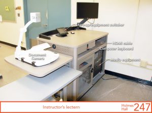 Instructor's lectern