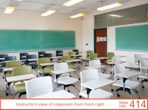 Instructor's view of classroom from front left