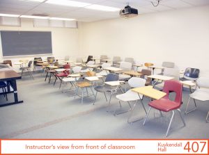 Instructor's view from front of classroom