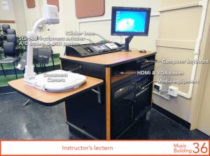 Instructor's lectern