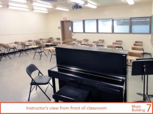 Instructor's view from front of classroom