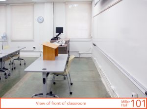 View from front of classroom