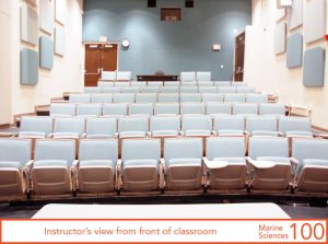 Instructor's view from front of classroom