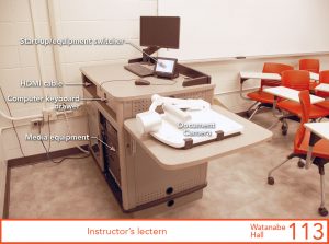 Instructor's lectern
