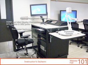 Instructor's lectern