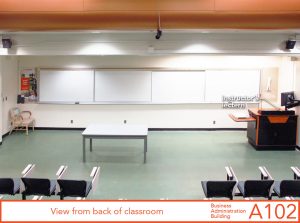 View from back of classroom