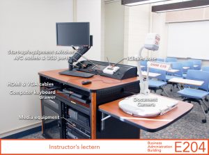 Instructor's lectern