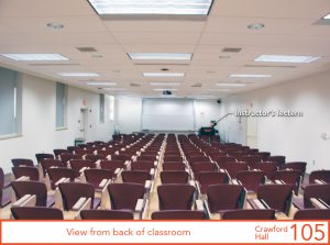 View from back of classroom