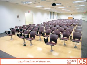 View from front of classroom