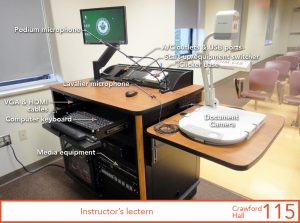 Instructor's lectern