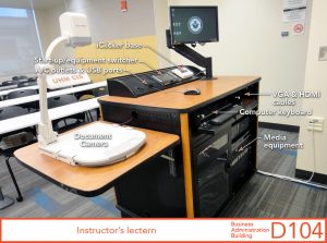 Instructor's lectern