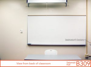 View from back of classroom