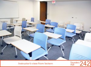 Instructor's view from lectern
