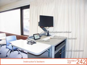 Instructor's lectern