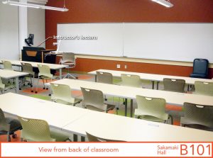 View from back of classroom