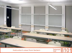 Instructor's view from lectern