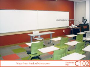 View from back of classroom