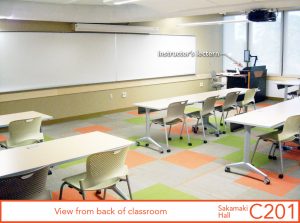 View from back of classroo