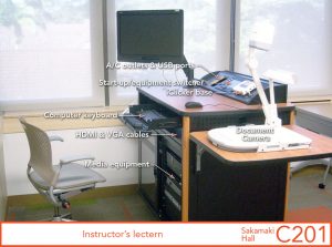 Instructor's lectern