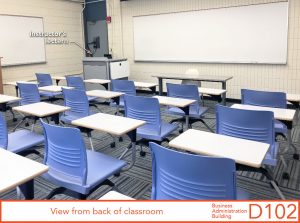 View from back of classroom
