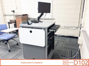 Instructor's lectern