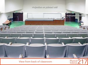 View from back of classroom