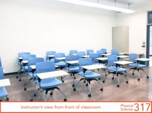 Instructor's view from front of classroom