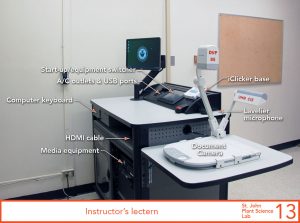 Instructor's lectern