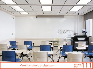 View from back of classroom