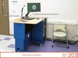 Instructor's lectern
