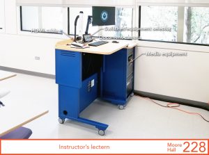Instructor's lectern