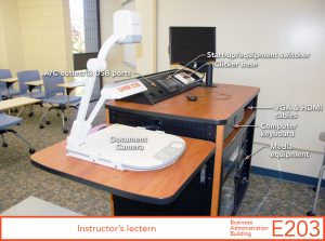 Instructor's lectern