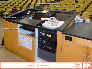 Instructor's lectern