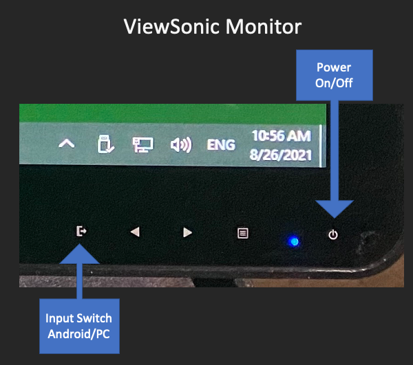 ViewSonic Monitor Buttons