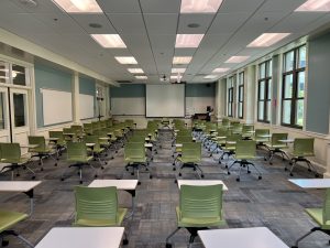GAR 103 Back of Classroom with Projection Screen View