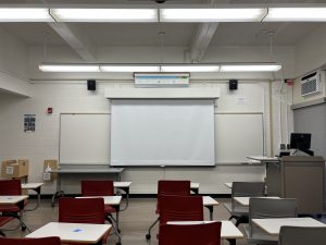 HIG 311 Back of Classroom with Projection Screen View