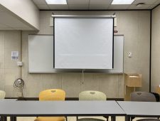 SAKAM C301 Back of Classroom with Projection Screen View