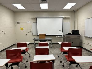 WAT 113 Back of Classroom with Projection Screen Down